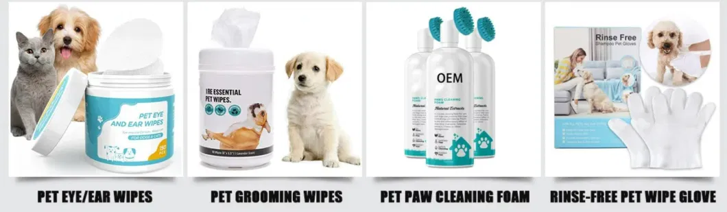 OEM Pet Dry Shampoos Pet Products Gentle Dry Cleaning Foam Shampoo Without Bathing Waterless Shampoo Cats and Dogs