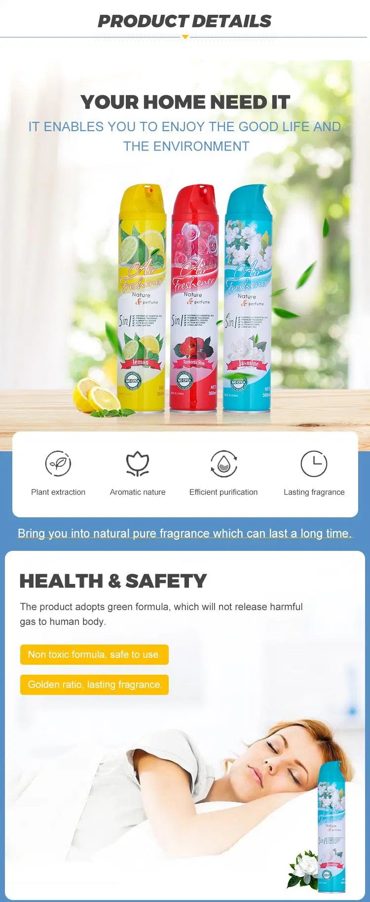 Wholesale High Quality Air Freshener Spray