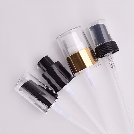 18/410 20/410 24/410 28/410 プラスチックミニブラックポケットヘア空のフェイシャル化粧品ポンプスプレー